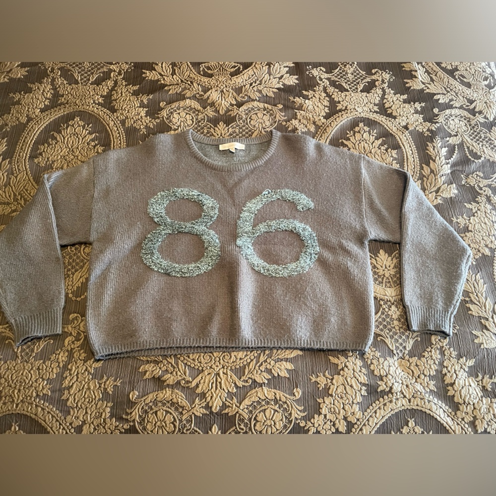 Dance & Marvel Chunky '86 Women's Grey Sweater M/L Great condition! Pre-Owned